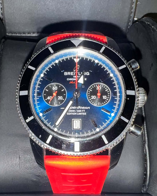 Breitling Superocean Heritage L.E. 46MM Black Dial Rubber Strap (A23320)