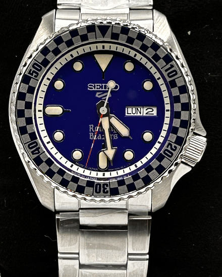 2026 Seiko 5 Sports × Rowing Blazers Rally Diver L.E. 42.5MM Blue Dial Steel Bracelet (SRPM19)