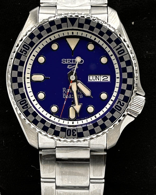 2026 Seiko 5 Sports × Rowing Blazers Rally Diver L.E. 42.5MM Blue Dial Steel Bracelet (SRPM19)
