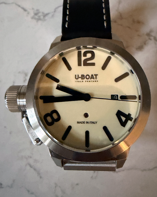 2013 U-Boat Classico 45MM Beige Dial Leather Strap (5564)