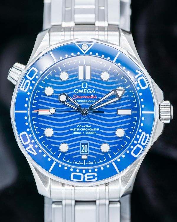 2018 Omega Seamaster Diver 300M 42MM Blue Dial Steel Bracelet (210.30.42.20.03.001)