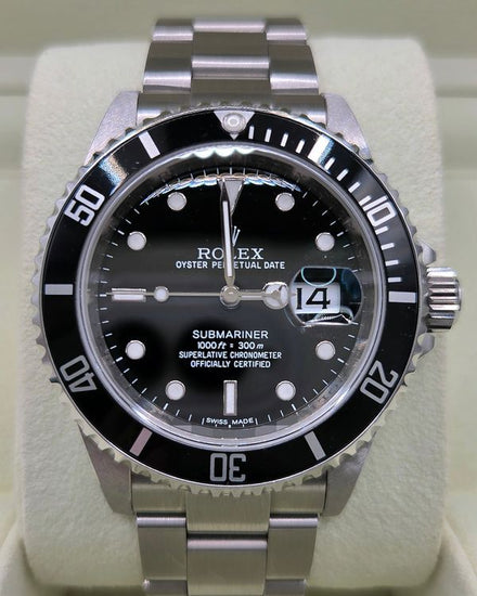 2009 Rolex Submariner Date 40MM Black Dial Oyster Bracelet (16610)