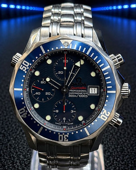 No Reserve - 2019 Omega Seamaster Diver 300M 41.5MM Blue Dial Steel Bracelet (2225.80.00)