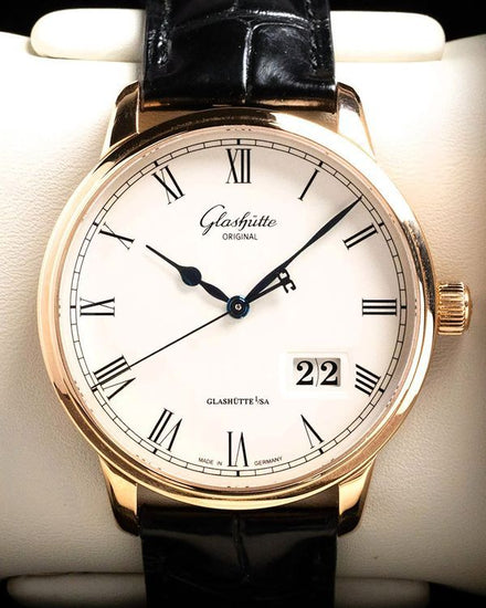 2022 Glashütte Original Senator Excellence Panorama Date 40MM Silver Dial Leather Strap (1-36-03-02-05-61)
