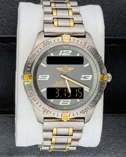 2001 Breitling Aerospace 40MM Quartz Grey Dial Titanium Bracelet (F6536210/M119)