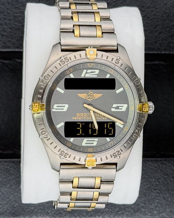 2001 Breitling Aerospace Repetition Minutes 40MM Quartz Grey Dial Titanium Bracelet (F6536210/M119)