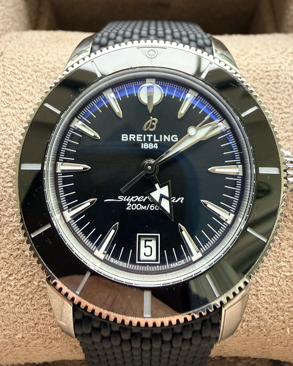 No Reserve - 2026 Breitling Superocean Heritage B31 40MM Black Dial Rubber Strap (AB3110241B1S1)