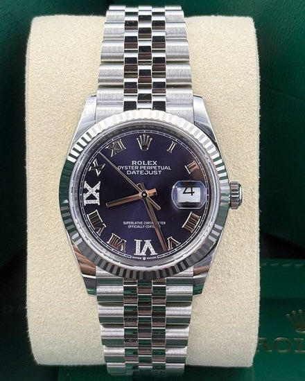 2025 Rolex Datejust 36MM Aubergine Dial Jubilee Bracelet (126234)