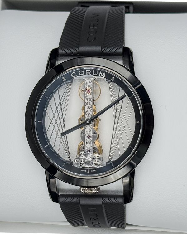 Corum Golden Bridge Art Ceco L.E. 43MM Skeleton Dial Rubber Strap (113.955.95/F371 CA59G)
