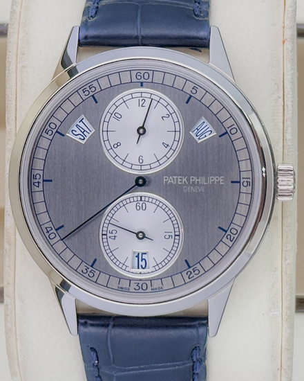 2019 Patek Philippe Annual Calendar 40MM Silver Dial Leather Strap (5235G-001)