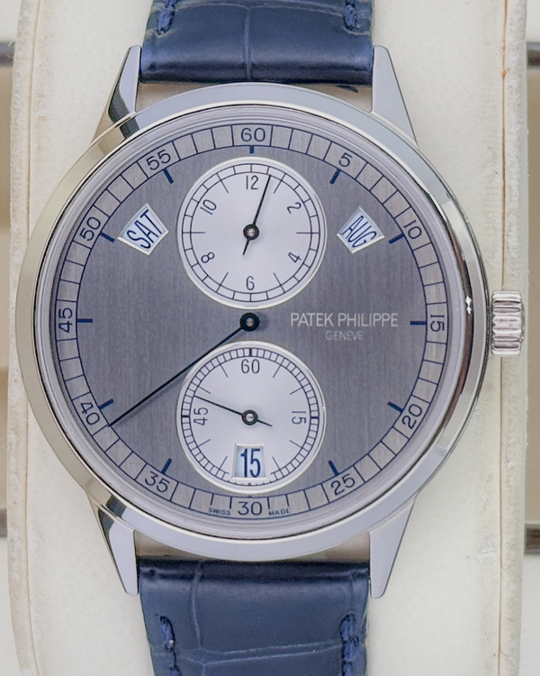 2019 Patek Philippe Annual Calendar 40MM Silver Dial Leather Strap (5235G-001 )