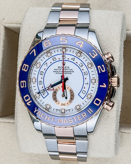 Rolex Yacht-Master II 44MM White Dial Two-Tone Oyster Bracelet (116681)