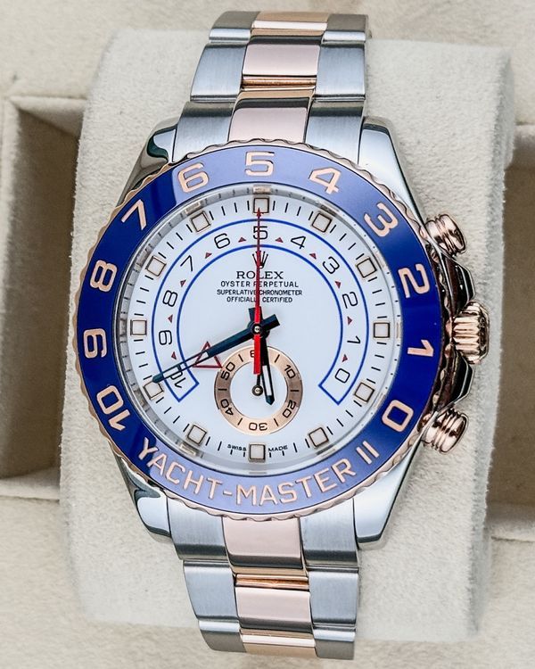 Rolex Yacht-Master II 44MM White Dial Two-Tone Oyster Bracelet (116681)