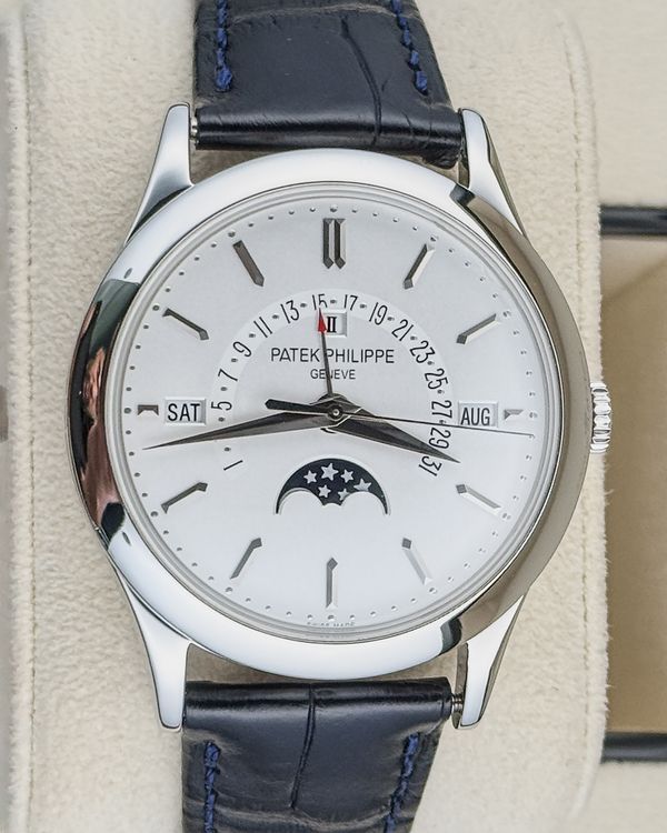 Patek Philippe Grand Complications 39.5MM Silver Dial Leather Strap (5496P-001)
