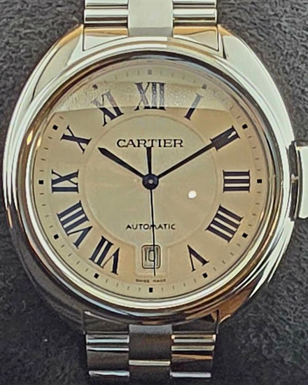 2021 Cartier Cle De Cartier 40MM Silver Dial Steel Bracelet (WSCL0007)