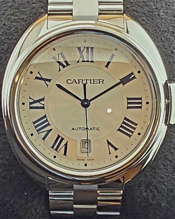 2021 Cartier Cle De Cartier 40MM Silver Dial Steel Bracelet (WSCL0007)
