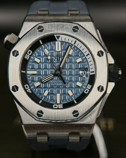 2023 Audemars Piguet Royal Oak Offshore Diver 42MM Blue Dial Rubber Strap (15720ST.OO.A027CA.01)
