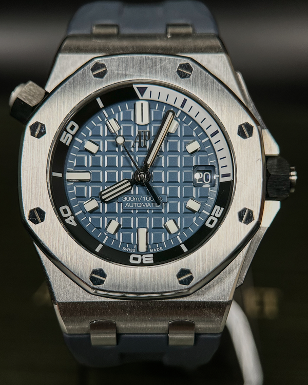 2023 Audemars Piguet Royal Oak Offshore 42MM Blue Dial Rubber Strap (15720ST.OO.A027CA.01)