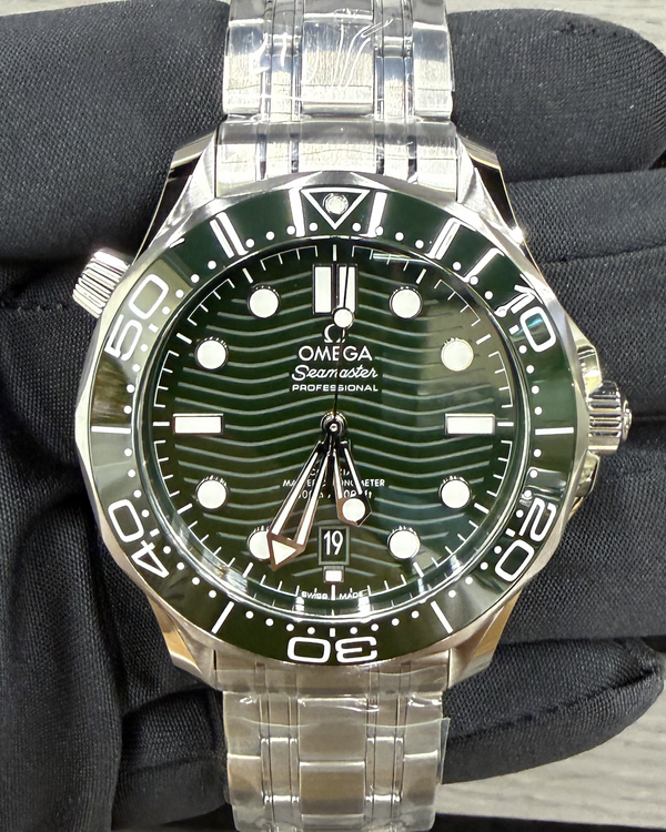 2026 Omega Seamaster Diver 300M "Seaweed" 42MM Green Dial Steel Bracelet (210.30.42.20.10.001)