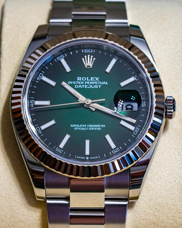 2026 Rolex Datejust 41MM Green "Ombré" Dial Oyster Bracelet (126334)