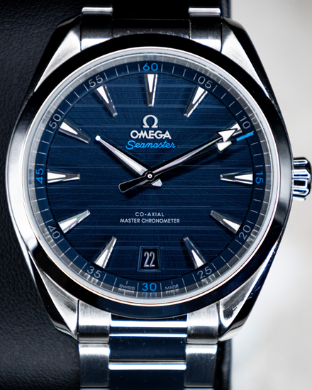 No Reserve - 2023 Omega Seamaster Aqua Terra 150M 41MM Blue Dial Steel Bracelet (220.10.41.21.03.001)