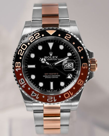 2024 Rolex GMT-Master II "Rootbeer" 40MM Black Dial Two-Tone Oyster Bracelet (126711CHNR)
