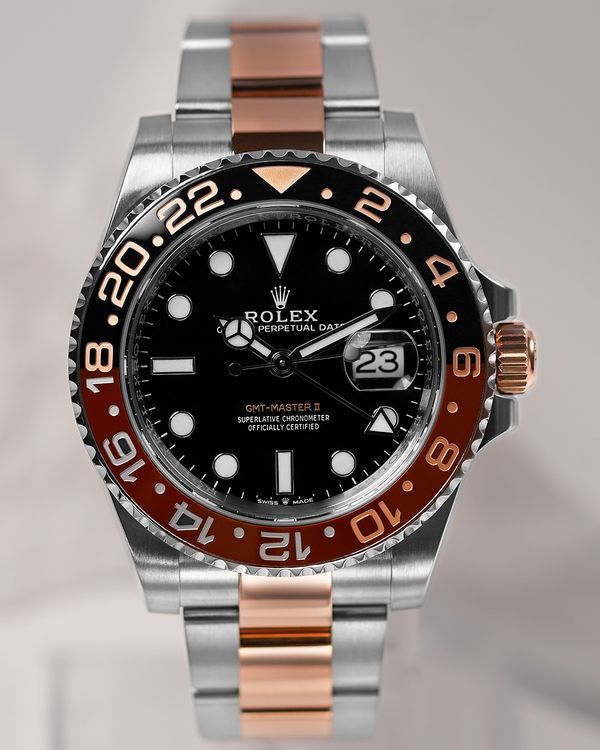 2024 Rolex GMT-Master II "Rootbeer" 40MM Black Dial Two-Tone Oyster Bracelet (126711CHNR)