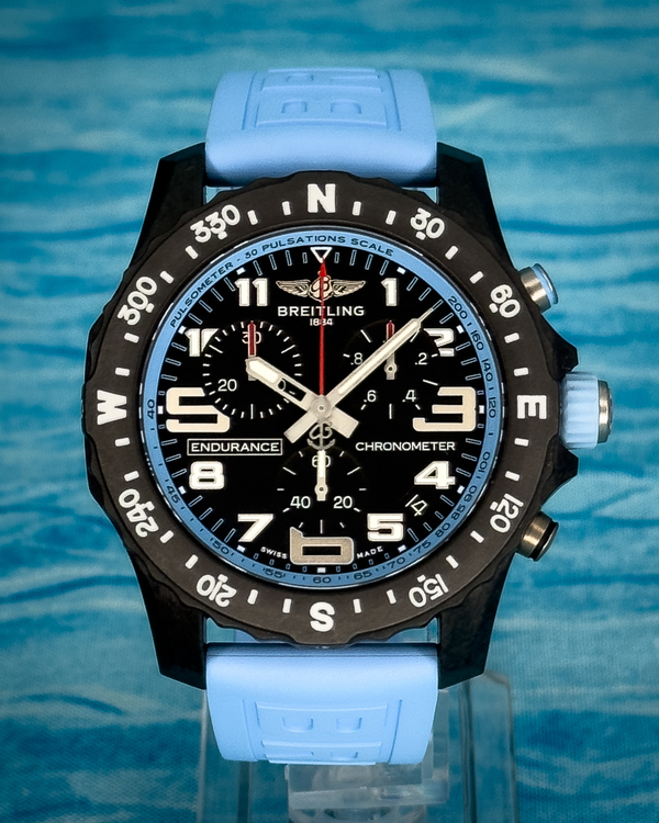 2026 Breitling Endurance Pro 44MM Quartz Black Dial Rubber Strap (X82310281B1S1)