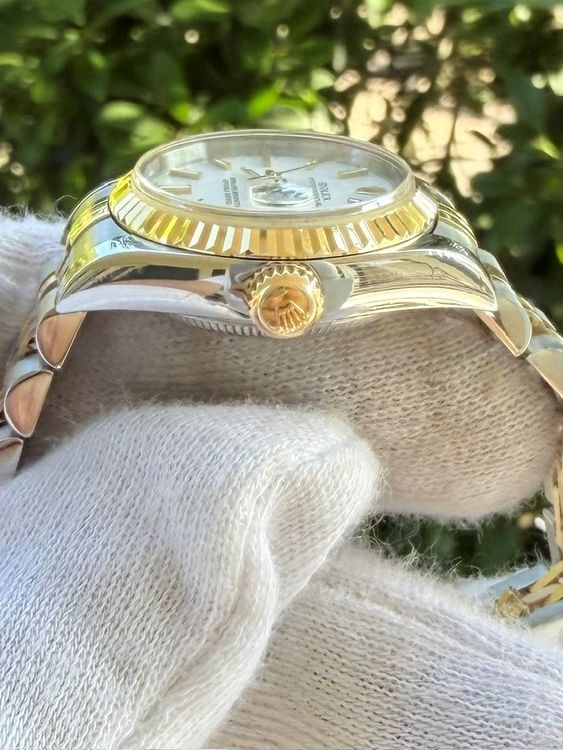 (P Serial) Rolex Lady-Datejust 26MM White Dial Two-Tone Jubilee Bracelet (79713)