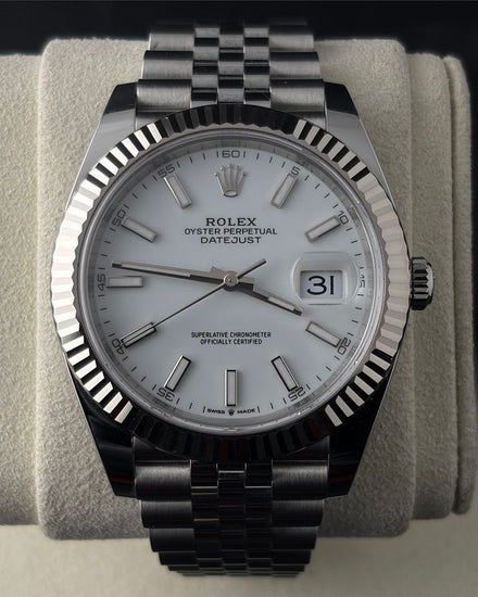 2024 Rolex Datejust 41MM White Dial Jubilee Bracelet (126334)