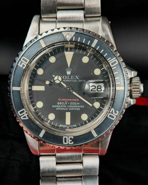 1970 Rolex Submariner Date 40MM Black Dial Oyster Bracelet (1680)
