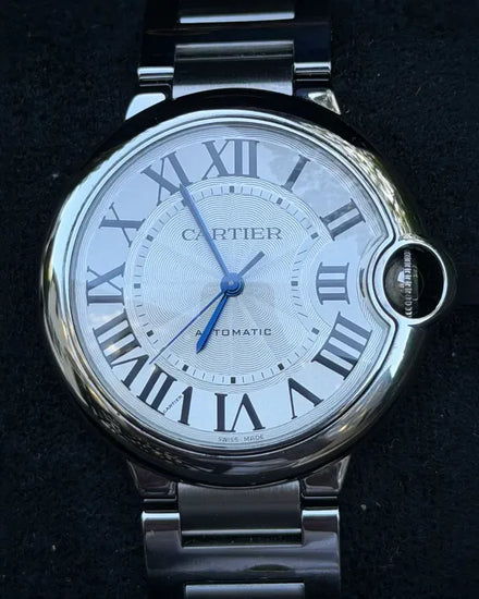 No Reserve - 2018 Cartier Ballon Bleu 36MM Silver Dial Steel Bracelet (W6920046)