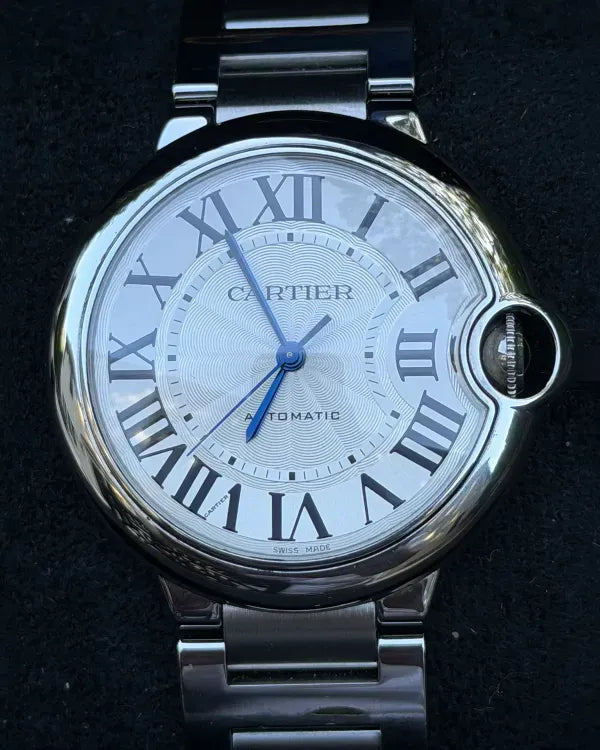 No Reserve - 2018 Cartier Ballon Bleu 36MM Silver Dial Steel Bracelet (W6920046)
