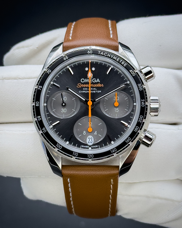No Reserve - 2019 Omega Speedmaster Grey Dial Leather Strap (324.32.38.50.06.001)