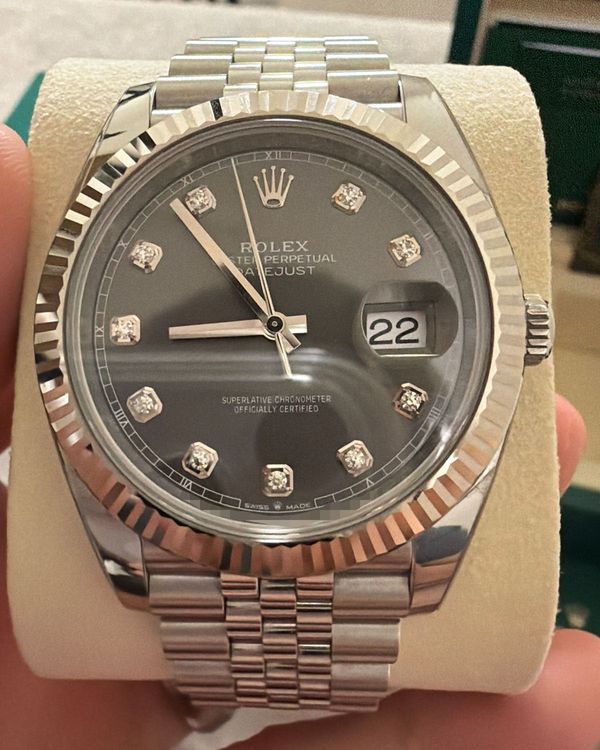 2026 Rolex Datejust 41MM Slate Dial Oyster Bracelet (126334)