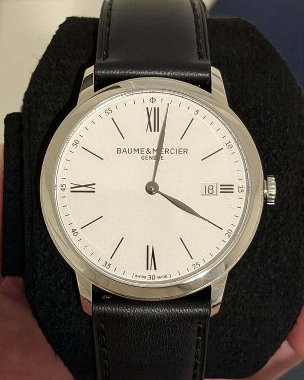 2026 Baume & Mercier Classima 40MM Quartz Silver Dial Leather Strap (10884)