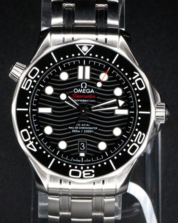 No Reserve - 2025 Omega Seamaster Diver 300M 42MM Black Dial Steel Bracelet (210.30.42.20.01.001)