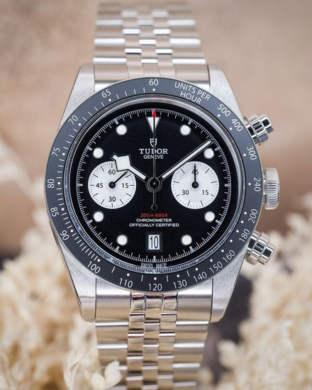 2026 Tudor Black Bay Chrono "Reverse Panda" 41MM Black Dial Jubilee Bracelet (79360N)