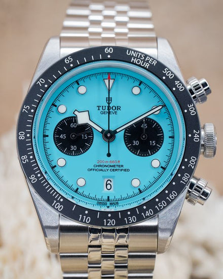 2026 Tudor Black Bay Chrono 41MM Blue "Flamingo" Dial Jubilee Bracelet (79360N)