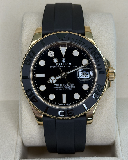 2023  Rolex Yacht-Master 42MM Black Dial Oysterflex Strap (226658)