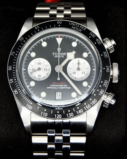 2025 Tudor Black Bay Chrono "Reverse Panda" 41MM Black Dial Steel Bracelet (79360N)