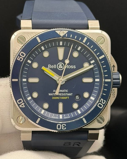 2024 Bell & Ross BR 03-92 Diver 42MM Blue Dial Rubber Strap (BR0392-D-BU-ST/SRB)