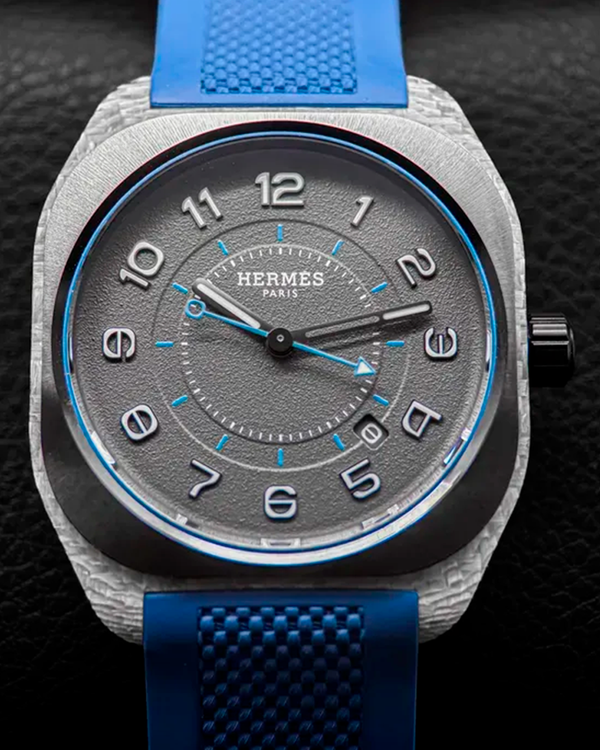 2025 Hermès H08 42MM Grey Dial Rubber Strap (SP1.746A)