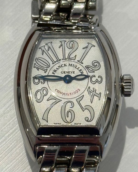 2010 Franck Muller Conquistador 39MM Silver Dial Steel Bracelet (8005 L)