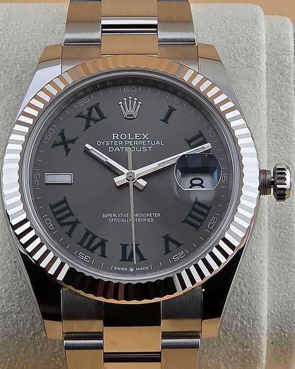 2026 Rolex Datejust "Wimbledon" 41MM Slate Dial Oyster Bracelet (126334)