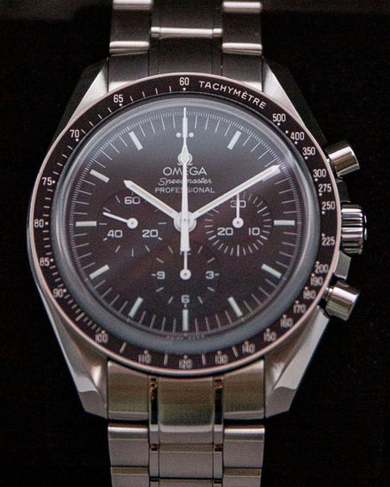 2019 Omega Speedmaster Professional Moonwatch 42MM Black Dial Steel Bracelet (310.30.42.50.01.002)