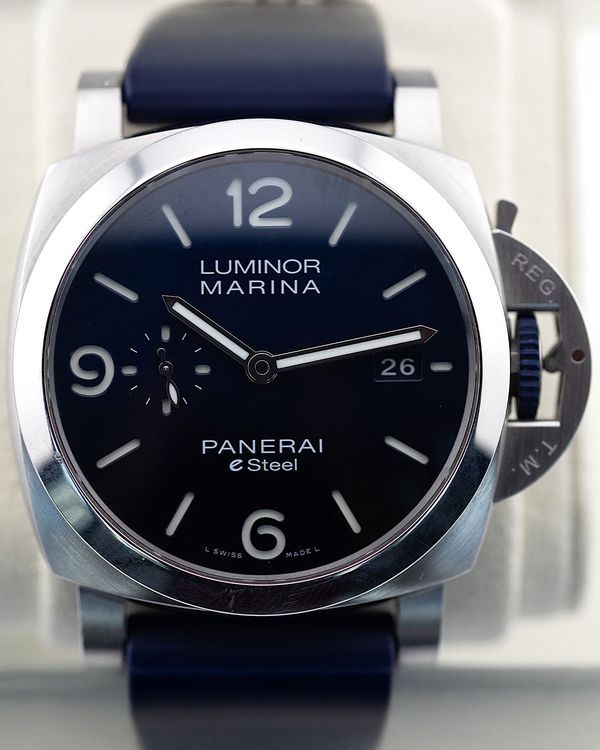 2024 Panerai Luminor Marina Blu Profondo 44MM Blue Dial Rubber Strap (PAM01157)