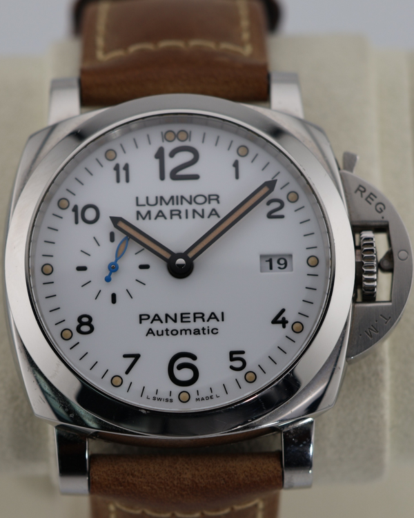 2017 Panerai Luminor 44MM White Dial Leather Strap (PAM001499)