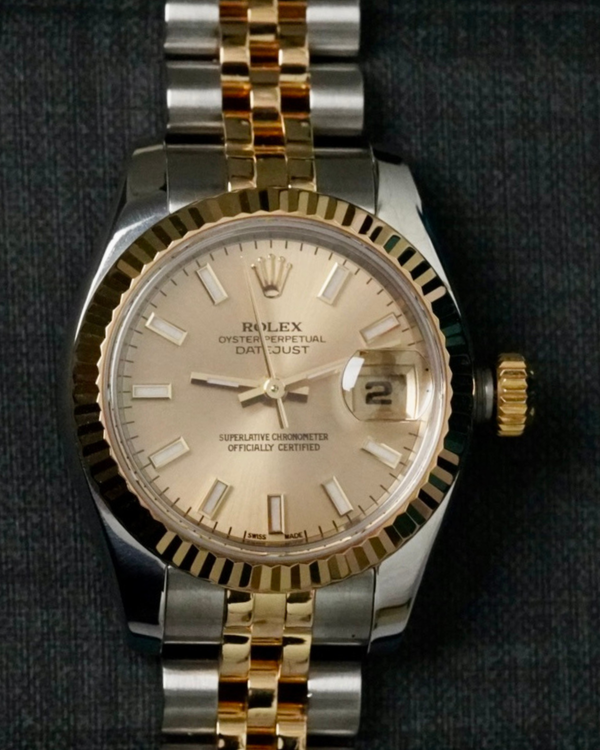 2006 Rolex Lady-Datejust 26MM Champagne Dial Two-Tone Jubilee Bracelet (179173)