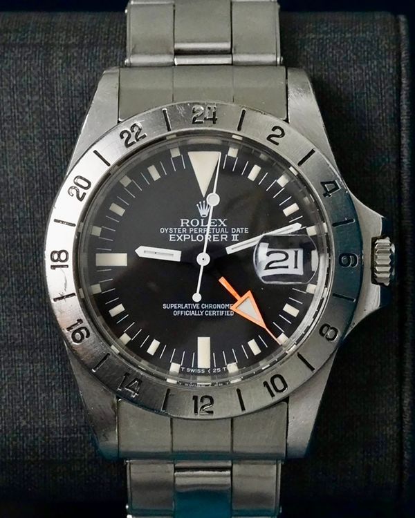 1974 Rolex Explorer II 39MM Black Dial Oyster Bracelet (1655)